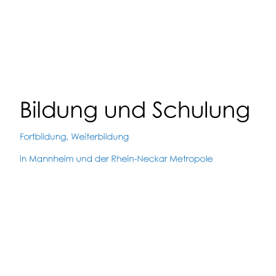 Referenz: Bildung und Schulung